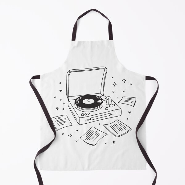 Item preview, Turntable with Vinyl Records Spread Around designed and sold by rasagamastore.