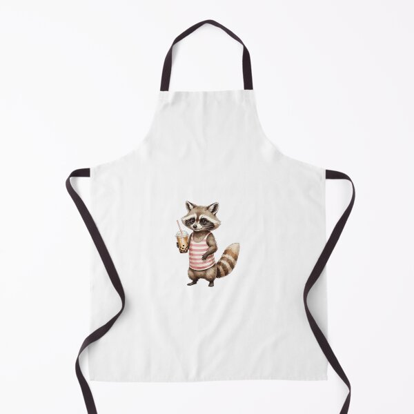 Item preview, Raccoon Boba Tea Hello Summer Watercolor designed and sold by AQUILAKREO.
