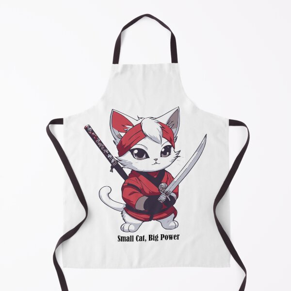 Item preview, Cute Ninja Cat – Kawaii Samurai Kitty Warrior Design designed and sold by Artimax-Studio.