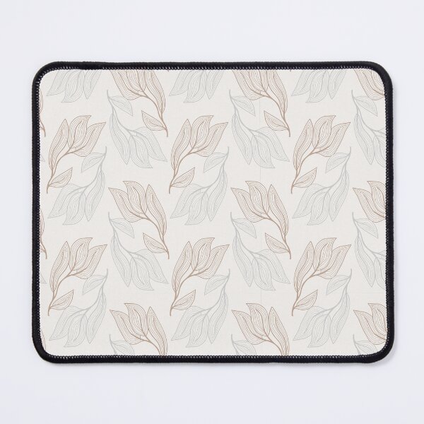 Item preview, Botanical Line Art Pattern — Neutral Leaf Aesthetic designed and sold by EH World | Store.