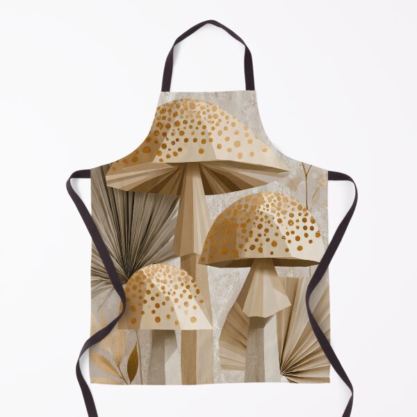 Item preview, Boho Geometric Mushroom Trio — Minimalist Cottagecore Canvas Print designed and sold by daila70.
