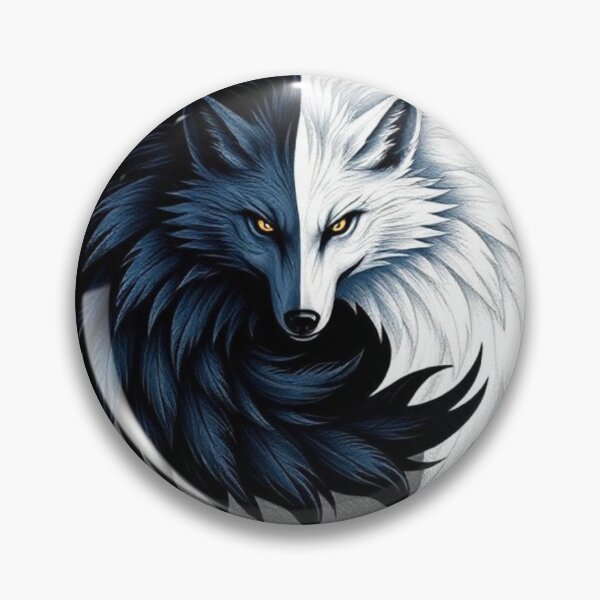 Item preview, Wolf yin yang  designed and sold by Black Rose Products .