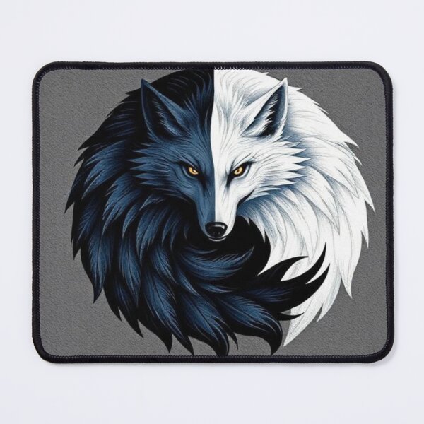Item preview, Wolf yin yang  designed and sold by Black Rose Products .