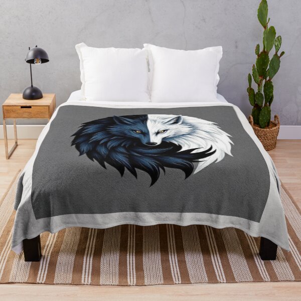 Item preview, Wolf yin yang designed and sold by Black Rose Products .