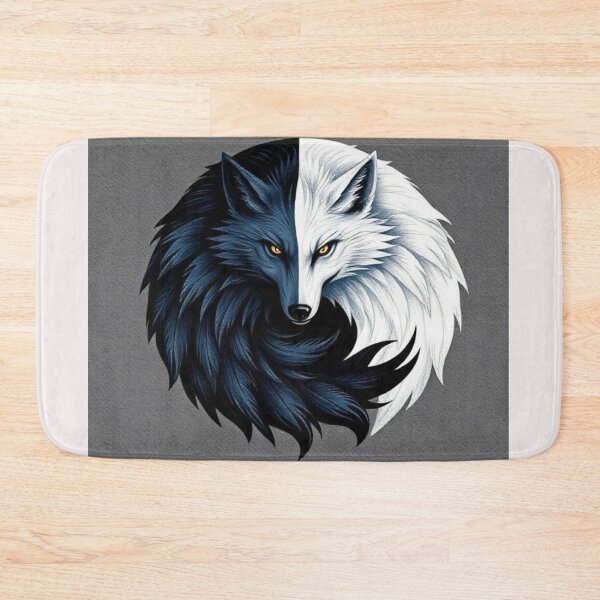 Item preview, Wolf yin yang  designed and sold by Black Rose Products .