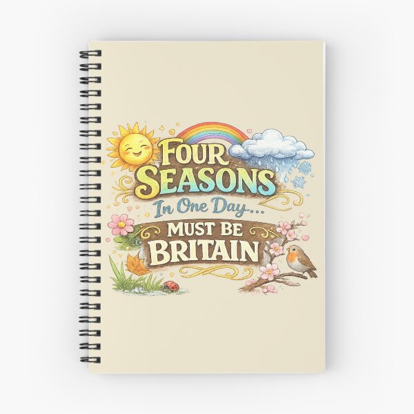 Item preview, Four Seasons In One Day Must Be Britain designed and sold by Someone Thinks It's Funny.