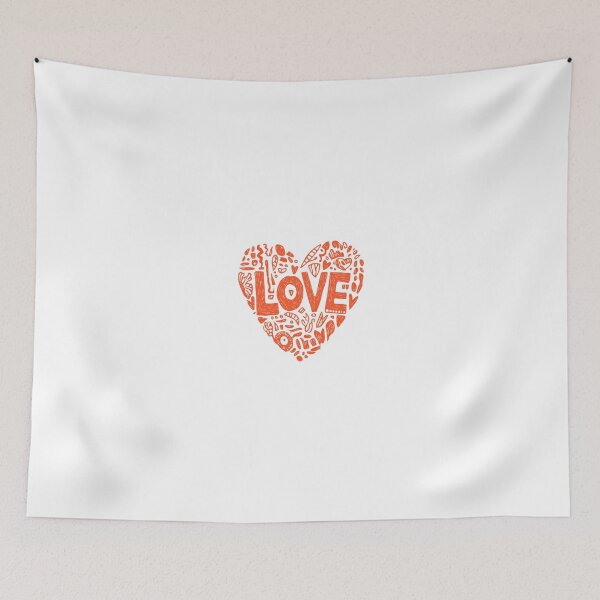 Item preview, Love Heart Typography | Cute Romantic Valentine Design designed and sold by Hoodybaba.