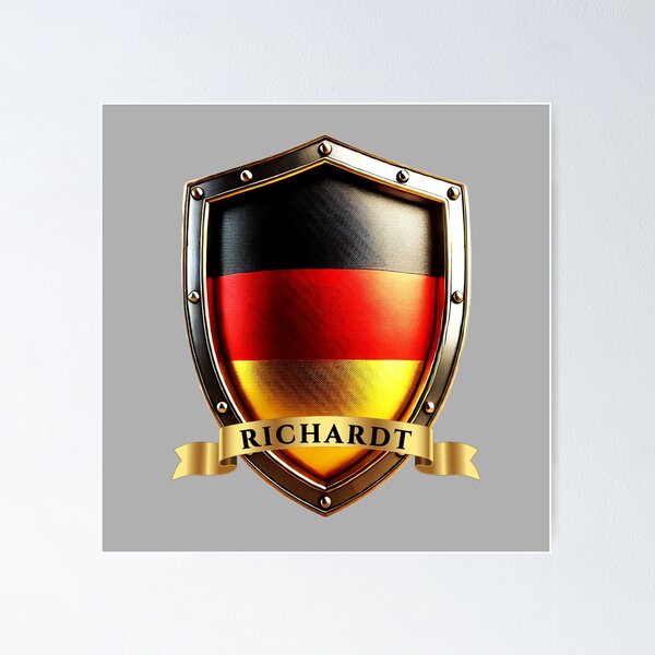 Item preview, Richardt German Heritage Crest Shield designed and sold by Highlandkings.