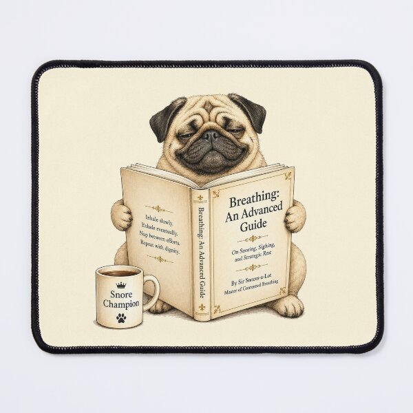 Item preview, Funny Pug Book Lover Gift designed and sold by Gentlestate.