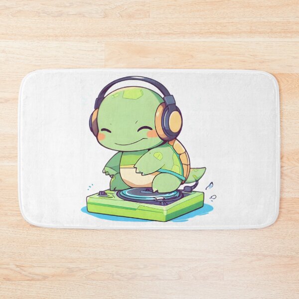 Item preview, DJ Turtle — Cool Music Kawaii Turtle Sticker designed and sold by tommysworks.