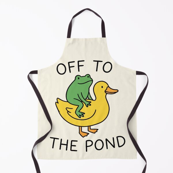 Item preview, Off To The Pond Cute Frog Riding A Duck designed and sold by Amir Faysal.