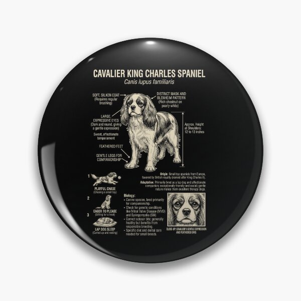 Artikelvorschau, Cavalier King Charles Spaniel – Wissenschaftliche Anatomie, Biologie, Hundeliebhaber entworfen und verkauft von Kimberley King Art King Art.