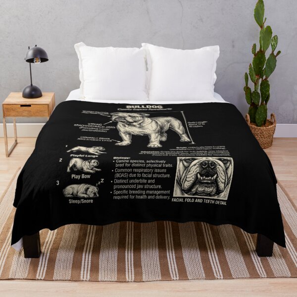 Item preview, Bulldog Scientific Anatomy Biology Dog Lover designed and sold by Kimberley King Art King Art.