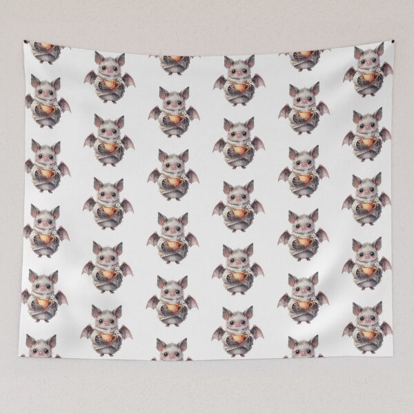 Item preview, Cute Bat Sticker | Cozy Halloween Animal designed and sold by AillustriaAK.