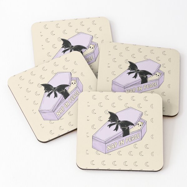 Item preview, Lavender Coffin Sleepy Kawaii Goth - Pastel Goth designed and sold by bapupa.