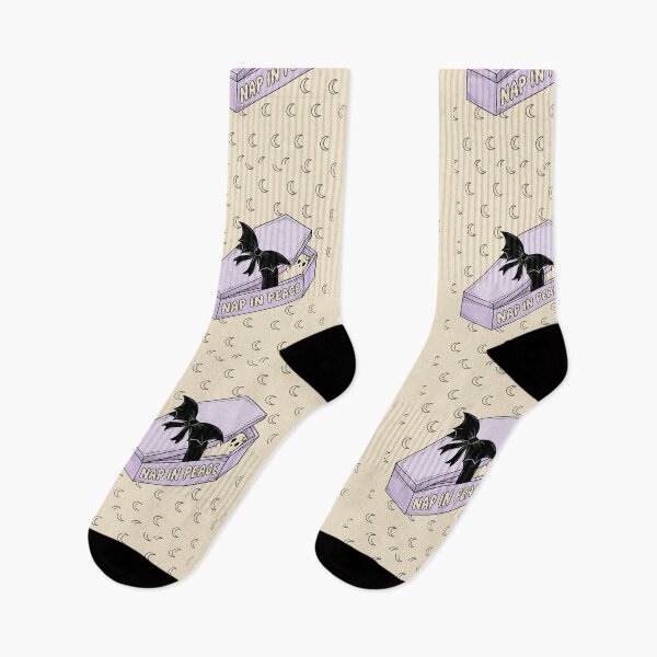 Item preview, Lavender Coffin Sleepy Kawaii Goth - Pastel Goth designed and sold by bapupa.
