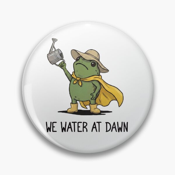 Item preview, We Water At Dawn Gardening Shirt, Funny Frog Meme Plant Lover designed and sold by kennedy-brook.