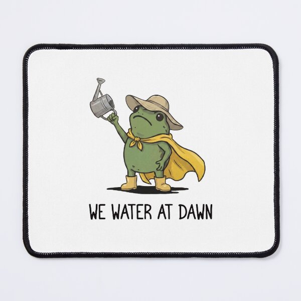 Item preview, We Water At Dawn Gardening Shirt, Funny Frog Meme Plant Lover designed and sold by kennedy-brook.