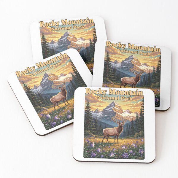Item preview, Rocky Mountain National Park Colorado Elk Wilderness Vintage Design designed and sold by The Souvenir Dept..