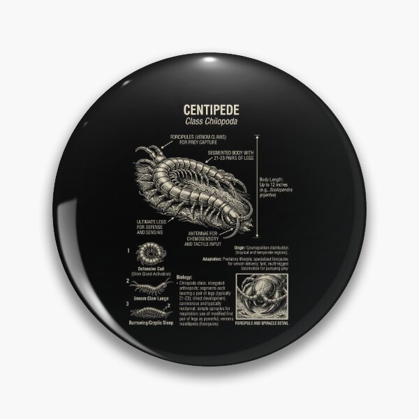 Item preview, Centipede Scientific Anatomy Biology Animal Lover designed and sold by Kimberley King Art  King Art.