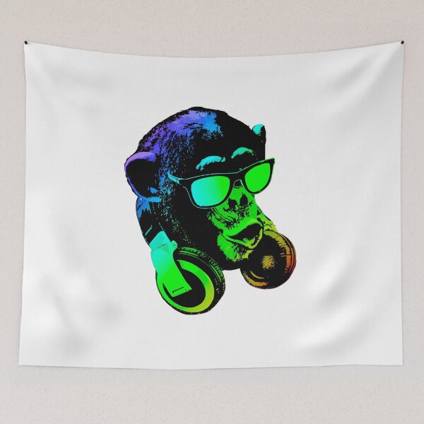 Item preview, Cool Monkey DJ Headphones Sunglasses Pop Art designed and sold by marke770.