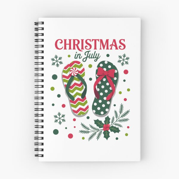 Item preview, Christmas in July Flip Flops Xmas Flip Flops Summer Holiday designed and sold by SapfireStuArt.