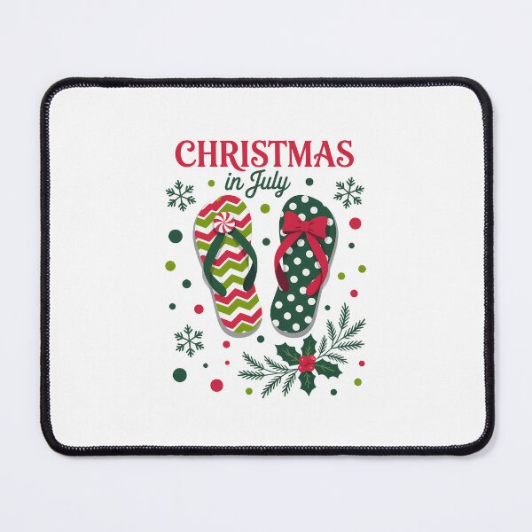 Item preview, Christmas in July Flip Flops Xmas Flip Flops Summer Holiday designed and sold by SapfireStuArt.