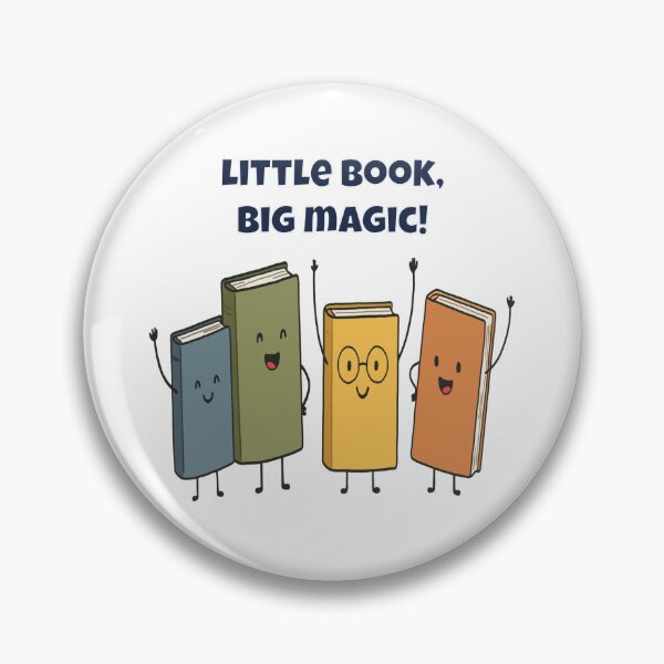 Item preview, Little Book, Big Magic — Cute Cartoon Book Characters designed and sold by Latitude 1°N.
