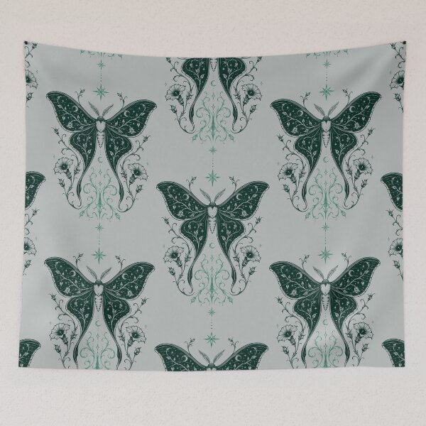 Item preview, Mystical night moth Luna Moth Gothic symbol designed and sold by Christine Krahl.