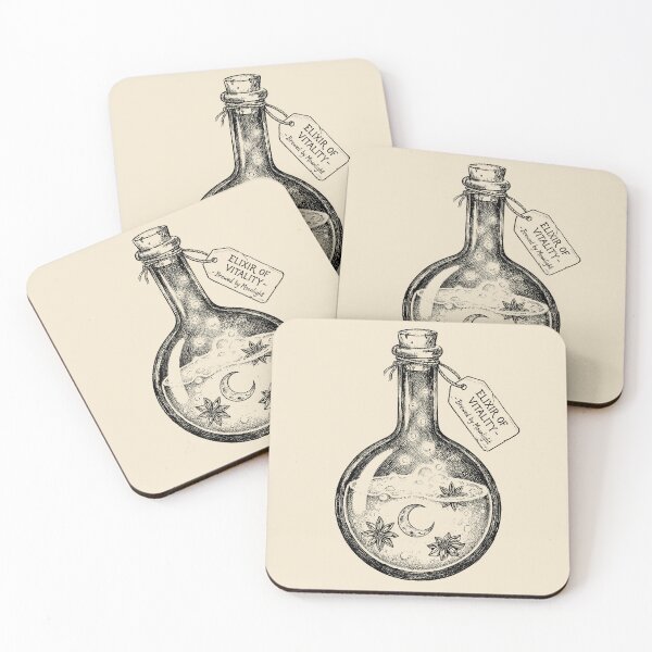 Item preview, The Lunar Vitality Flask - Potion Bottle designed and sold by bapupa.