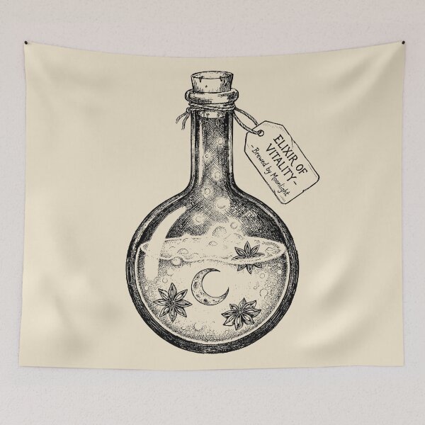 Item preview, The Lunar Vitality Flask - Potion Bottle designed and sold by bapupa.