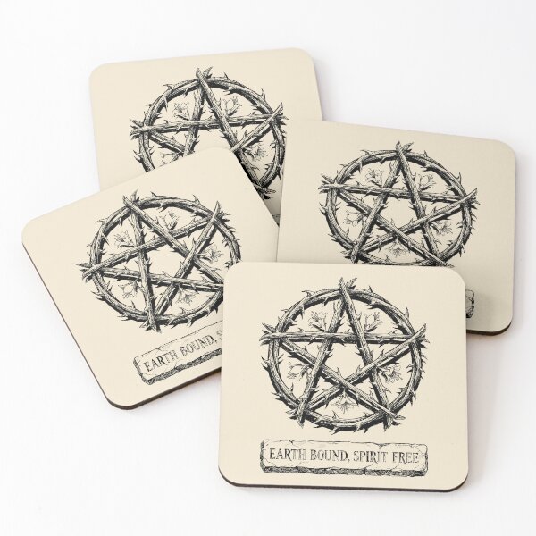 Item preview, Bramble Thorn Ritual Pentagram - Witchy Pentagram designed and sold by bapupa.