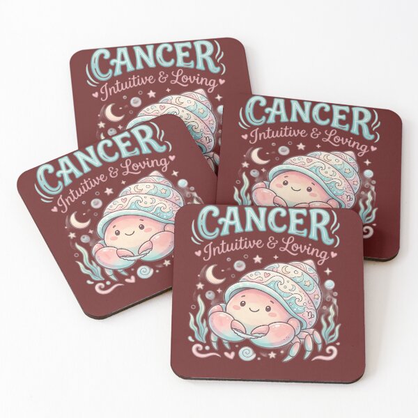 Item preview, Cancer Zodiac Sign Cute Hermit Crab Astrology Daily Horoscope | Intuitive & Loving Cancer Gift | Kawaii Celestial Crab Art designed and sold by Bhaskar Digital Art.