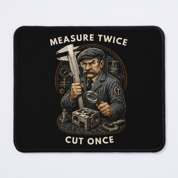 Item preview, Measure Twice Cut Once Inspector designed and sold by PXEpic.