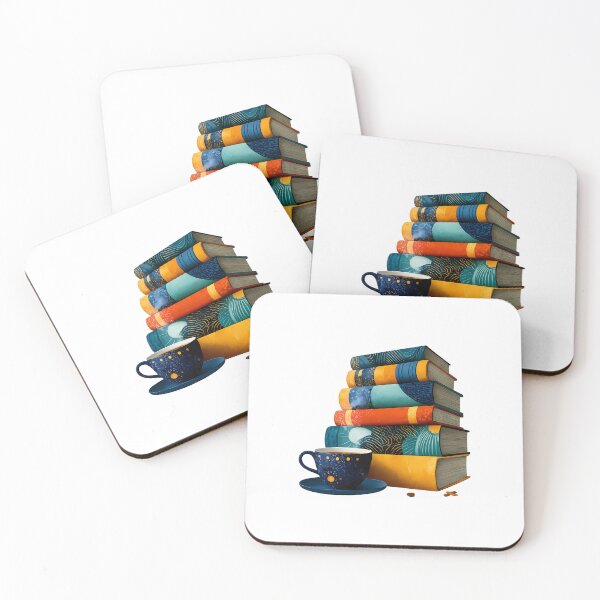 Item preview,  Cozy Book Stack Illustration for Book Lovers designed and sold by GGAUL.