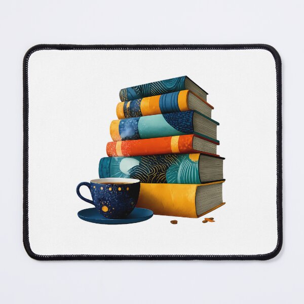 Item preview,  Cozy Book Stack Illustration for Book Lovers designed and sold by GGAUL.