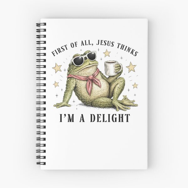 Item preview, First of All Jesus Thinks I'm A Delight Frog Meme designed and sold by nosu-art-pod.