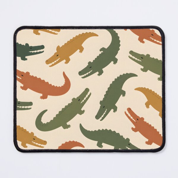 Item preview, Playful Crocodile Parade Seamless Pattern designed and sold by blankTeeShirt.