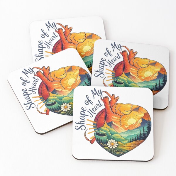 Item preview, Shape of My Heart Artistic Sticker Design with Landscape designed and sold by Gabe1983.