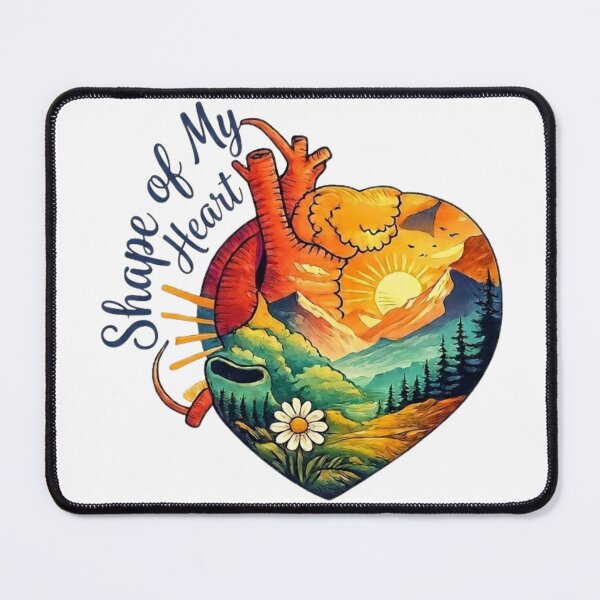 Item preview, Shape of My Heart Artistic Sticker Design with Landscape designed and sold by Gabe1983.
