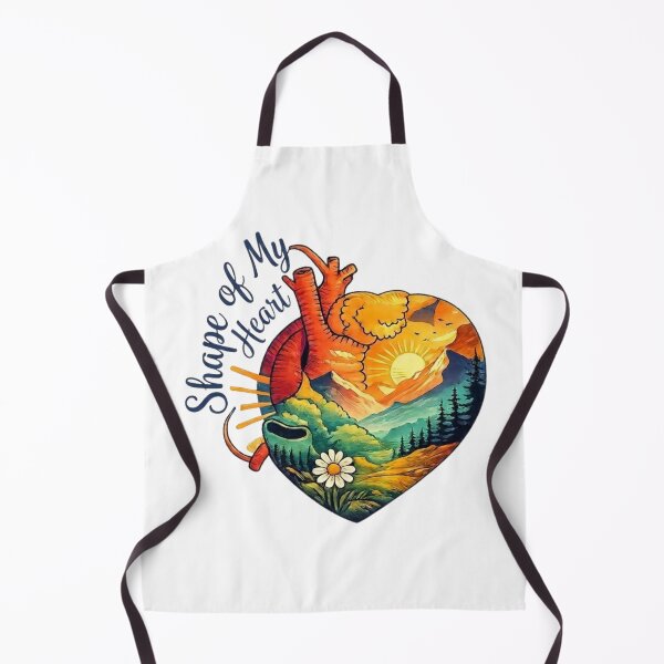 Item preview, Shape of My Heart Artistic Sticker Design with Landscape designed and sold by GabeMountainArt.