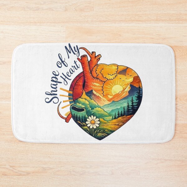 Item preview, Shape of My Heart Artistic Sticker Design with Landscape designed and sold by Gabe1983.