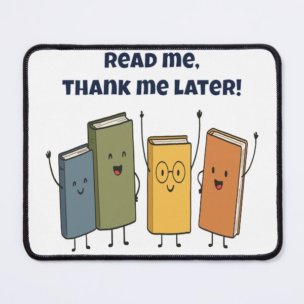 Item preview, Read Me, Thank Me Later - Funny Cartoon Book Characters designed and sold by Latitude 1°N.