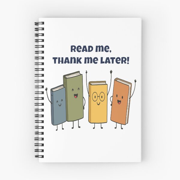 Item preview, Read Me, Thank Me Later - Funny Cartoon Book Characters designed and sold by Latitude 1°N.
