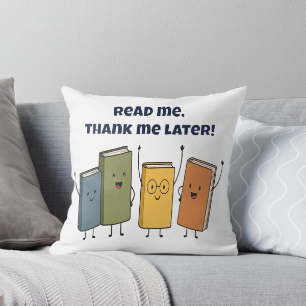 Item preview, Read Me, Thank Me Later - Funny Cartoon Book Characters designed and sold by Latitude 1°N.
