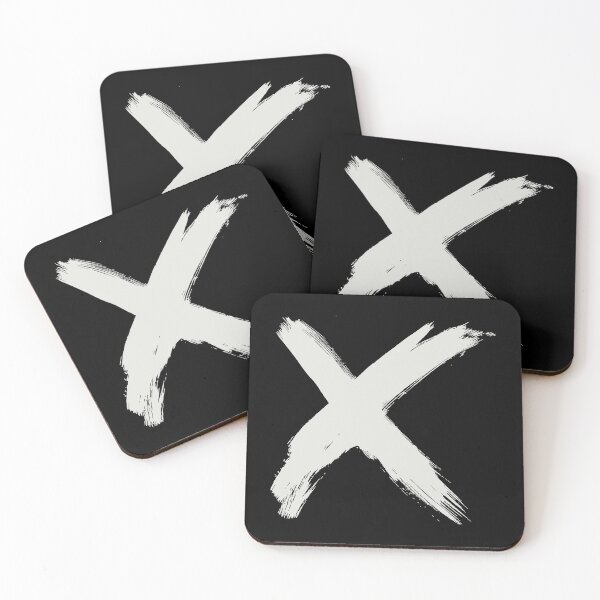 Item preview, Minimalist White Paint Brush Stroke Cross designed and sold by timber787.