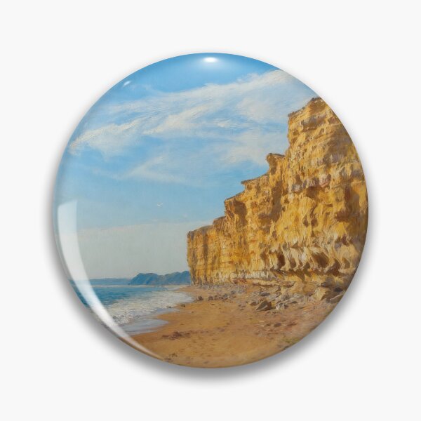 Item preview, Bridport Dorset Coast Print | West Bay Cliffs Wall Art | Jurassic Coast Seascape designed and sold by QuietCanvasArtworks.