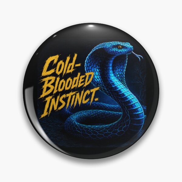 Item preview, Cold Blooded Instinct Blue Cobra Snake Design designed and sold by Daagath.
