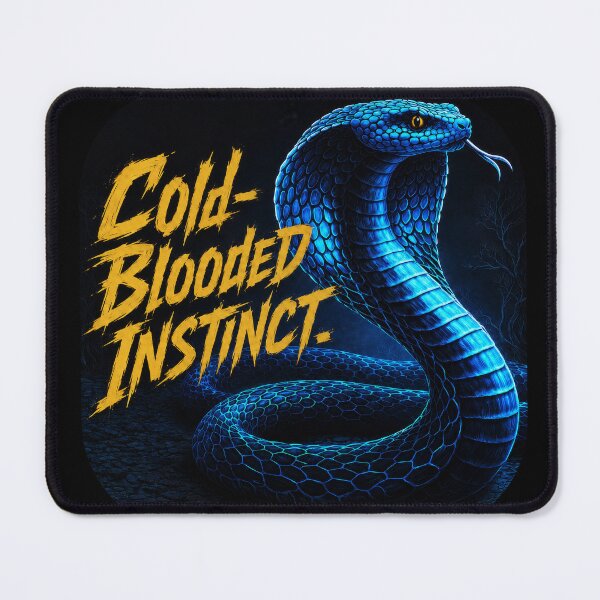 Item preview, Cold Blooded Instinct Blue Cobra Snake Design designed and sold by Daagath.
