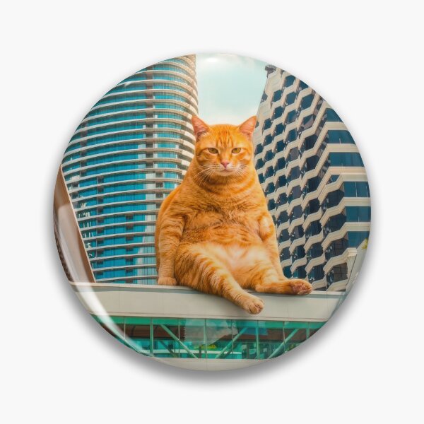 Item preview, Chubby Orange Cat Chilling in Bangkok designed and sold by PorfileJ.